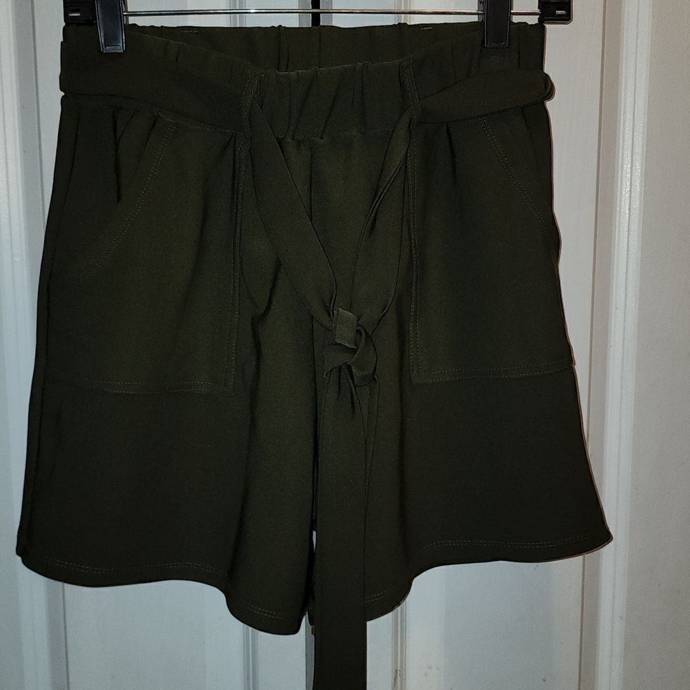 Olive green shorts